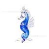 Animales de Dibujos Animados Transfronterizos Caballo Marino Colorido Manualidades de Cristal con Temática Oceánica Decoración del Hogar Día del Niño Regalo de Cumpleaños