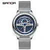 Reloj de Marca Sanda Nuevo Reloj de Cuarzo para Hombre Correa Impermeable Reloj de Moda para Hombre Popular Cuarzo Reloj de Hombre
