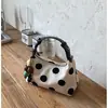 Bolso Único de Lunares para Mujer 2026 Nueva Moda Versátil Cruzado Tipo Dumpling Bolso de Mano Pequeño Exquisito Súper Moderno Bolso Croissant