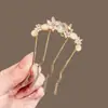 Exquisito Peine Versátil Ojo de Gato Flor Rosa Ola Peine para el Cabello para Mujeres de Gama Alta Nuevo Estilo Peine de Inserción para la Parte Posterior de la Cabeza Peineta para Recogidos