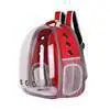 Bolsa para gato Mochila para animais de estimação Cápsula espacial transparente portátil para saída Bolsa para animais de estimação Suprimentos para gatos Mochila respirável