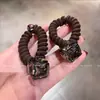 Elástico de Cabelo Quadrado Versátil Estilo Coreano com Pedras de Diamante, Elástico de Cabelo Fio de Telefone para Mulheres, Corda de Cabelo Grossa Durável de Alta Qualidade, Alta Elasticidade Novo Modelo