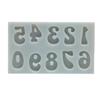 Molde de silicona digital 0-9, molde decorativo para pastel de chocolate y azúcar, molde para hornear DIY