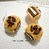 Galletas Sandwich Oreo Creativas DIY Pasador Pegamento de Crema Accesorios Piezas de Resina Materiales de Decoración
