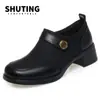 Nuevos Zapatos de Mujer para Primavera y Otoño productos originales Zapatos de Boca Profunda Explosiones Zapatos de Madre Suela Suave Cómoda Superficie Suave Zapatos Casuales Zapatos de Piel para Mujer Otoño