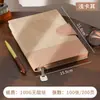 Caderno de Negócios A5 de Couro Macio com Fechamento por Fivela High-End Caderno Simples com Impressão de Logo Disponível