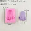 Una Variedad de Moldes de Silicona para Cabello de Muñeca DIY Arcilla Moldes para Cabello de Muñeca Versión Q Moldes de Silicona para Cabello Largo