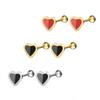 Moda coreana corazón de amor acero de titanio gota de aceite aretes femeninos tendencia transfronteriza ebay originales frescos aretes para estudiantes
