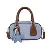 Nova Bolsa de Boliche Vintage 2025, Bolsa Almofada de Design Exclusivo, Bolsa de Ombro Cruzada de Veludo para Mulheres