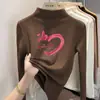 Top cálido y grueso de otoño e invierno para niñas, nuevo estilo 2026, cómoda camiseta básica de corte holgado, camiseta de manga larga de forro polar alemán para niños mayores