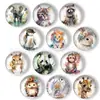 Adesivos Magnéticos de Geladeira de Vidro Cristal Série Animais em Aquarela Adesivos para Quadro Branco Decoração de Casa Empresa Lembrancinhas Turísticas