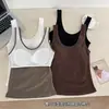 Camiseta sin costuras de talla grande con cuello en U, copas fijas y tirantes anchos para mujer, capa base con hermoso diseño en la espalda, se puede usar como prenda exterior, con almohadillas para el pecho incorporadas