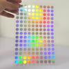Película láser pegatinas de letras de estrella en las cuatro esquinas decoración pegatinas láser instantáneas coloridas Amazon al por mayor