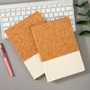 Bloco de Notas Costurado com Rolha e Borra de Café Transfronteiriço Caderno de Madeira para Escritório e Negócios Bloco de Notas A5 com Impressão de Logo