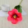 Comercio exterior solapa azul fábrica Tulipán flor grande Tulipán blanco boda suave atuendo mano sosteniendo flor artificial lote