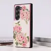 Adecuado para Samsung Z Fold 7 Modelo Plegable con Doble Cierre Estampado Z Fold 6/5 Funda para Teléfono Pintada con Ranura para Tarjetas