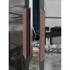 Nova Maçaneta de Porta de Vidro de Madeira Sólida de Cobre Antigo Estilo Chinês para Hotéis Comerciais, Salões de Banquetes, Salas de Reunião e Quartos Privados, em Estoque