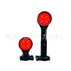 Luz Direccional Retráctil de Doble Cara LED Recargable Luz de Señalización Ferroviaria Roja Intermitente Indicador de Señal Magnético