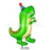 Globos de foil de animales de dibujos animados con temática de dinosaurios para decoraciones de fiestas de cumpleaños infantiles
