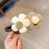 Presilhas de cabelo de flor de tricô para mulheres, tamanho grande, adequadas para outono e inverno, presilhas bico de pato, presilhas tubarão, uma alternativa segura para grampos de cabelo comuns, acessórios de cabelo