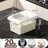 Caja de Almacenamiento de Arroz de Gran Capacidad para el Hogar, Caja Sellada a Prueba de Humedad y Insectos para Almacenamiento de Arroz y Granos, para Gabinete de Cocina