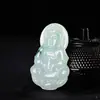 Collar de Jade para Hombre y Mujer Colgante de Jade Guanyin Buda Maitreya Cadena para Suéter del Día de San Valentín Regalo de Año Nuevo