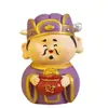 Cinco Dioses de la Riqueza de Carretera Estilo Chino Creativo Lindas Figuras de Mascotas con Significados Auspiciosos, Pequeños Adornos para Decoración de Escritorio, Regalos Navideños al por Mayor