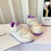 Zapatos para niña zapatilla 2024 Primavera y Otoño nuevos zapatos blancos para niños suela blanda zapatillas de correr para niñas zapatos de skate para estudiantes antideslizantes