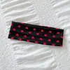 Nueva Diadema con Estampado de Corazones, Diadema Deportiva Elástica de Estilo Europeo y Americano, Diadema Antideslizante, Pañuelo para la Cabeza Absorbe el Sudor para Fitness de Verano