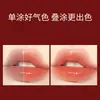 Mking Lápiz Labial Pretty que Cambia de Temperatura, Rojo Cereza Caroteno, No se Transfiere a la Copa, Lápiz Labial Hidratante para Mujeres