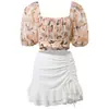 Traje de baño de pareja estilo coreano, Conjunto de dos piezas dividido moderno estilo Ins, Bañador conservador para hombre para aguas termales, Traje de baño para mujer de vacaciones