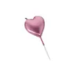 Día de San Valentín Pastel de Cumpleaños Vela Champaña Oro Rosa Plateado Estrellas Perladas Vela de Amor Decoración de Mesa de Postres