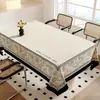 Toalha de Mesa Impermeável, à Prova de Óleo, Lavável, Resistente ao Calor, Retangular, Luxo Leve, Toque de Alta Qualidade, Novo Modelo 2026, Pano para Mesa de Centro