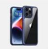 Adecuado para la carcasa del teléfono móvil Apple 15pro con sensación de piel de armadura real, carcasa para teléfono móvil Apple 14 con airbag de tablero trasero transparente alto para iPhone 15