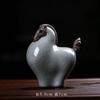Pet de Chá de Areia Roxa Gado Virar Gan Kun Brincadeira de Chá Sapo Dourado da Sorte Enfeites Escultura Artesanal de Boutique Bandeja de Chá Acessórios de Chá Podem Ser Elogiados
