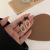 Versión coreana de aretes para mujer lazo temperamento simple tembla con el mismo estilo aretes aretes aretes fábrica mayorista aretes