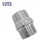 Fio hexagonal de aço inoxidável 304/316 transfronteiriço, par de fios de cabeça dupla, junta de fio externo diretamente através do tubo de conexão curto