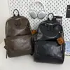 Mochila Escolar para Hombre, Mochila Estilo Coreano para Estudiante Universitario, Textura de PU, Mochila Casual de Gran Capacidad, Mochila Casual para Estudiante de Secundaria con Compartimento para Computadora