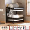 Estante de Almacenamiento de Cocina Estante Escurridor Colgante Montado en la Pared Palillos Vajilla Estante Escurridor Estante de Almacenamiento de Múltiples Niveles Estante de Platos de Escritorio
