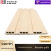 Wang Bin decorativo WPC placa de modelagem grade placa de fundo parede pequena Great Wall côncavo-convexo ecológico bambu painel de parede de fibra de madeira