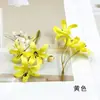 Buquê Simulada de Flores Freesia com 3 Cabeças Kit de Materiais para Flor de Presilha de Cabelo DIY Decoração Casa Casamento Fotografia Arranjo Floral