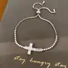 Pulseira olho de concha cravejada com zircônia, toque de luxo leve de nicho de alta qualidade, personalizada, moderna, simples, joias versáteis para atacado