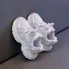 Zapatillas para niñas 2026 nuevo modelo de otoño, zapatos casuales transpirables de suela gruesa para niños y niñas mayores, zapatos de papá