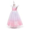 2026 Roupas Infantis Amazon Vestido de Princesa Elsa Frozen Vestido de Performance Infantil Vestido de Tela para Meninas
