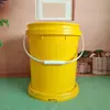Cubo de Plástico Cubo Sellado Estilo Chino Cubo de Pintura Empaque de Grado Alimenticio Cubo Redondo Personalizado Cubo Sellado Grueso para Pintura y Pegamento 20L