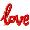 Joyería Día de San Valentín Boda Creativo Romántico Carta de Amor Papel de Aluminio Globo de Confesión Decoración Arreglo