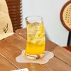 Taza de Café de Estilo Escandinavo Informal, Taza de Jugo, Taza Creativa de Media Luna, Vaso de Vidrio Doméstico para Agua, Taza para Bebidas