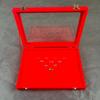 Caja de Almacenamiento Hengjing Cien Anillos con Tapa de Cristal, Acabado de Alta Gama para Uso Doméstico, 50 Anillos, Pendientes, Vitrina para Joyería