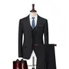 Traje Nuevo para Hombre Chaqueta Profesional Traje de Hombre Ropa de Trabajo Negocios Casual Dos Botones Traje Formal Chaleco Simple Bestia