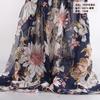 Tela de gasa georgette estampada 75D estilo bohemio para puesto de arena vestido de verano con falda amplia vestido maxi súper etéreo